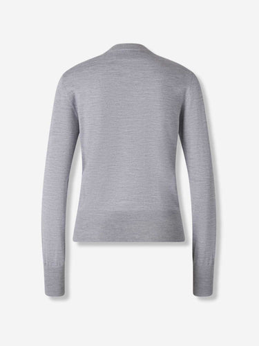 Ami Paris Mujer Barcelona Jersey Cuello Redondo color Gris sku 711-003367 02 - Foto 2