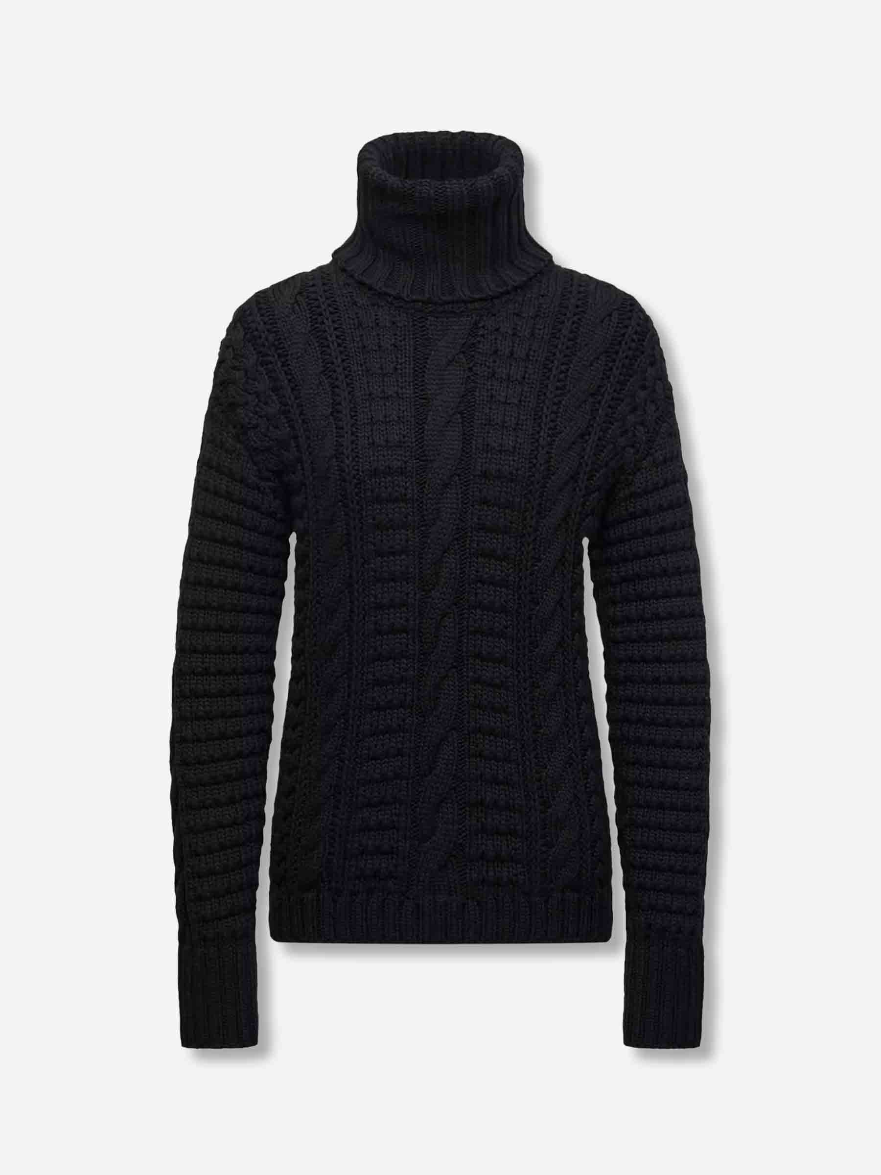 Moncler Genius Edward Enninful Mujer Barcelona Jersey Punto Lana color Negro sku 711-003374 01 - Foto 1