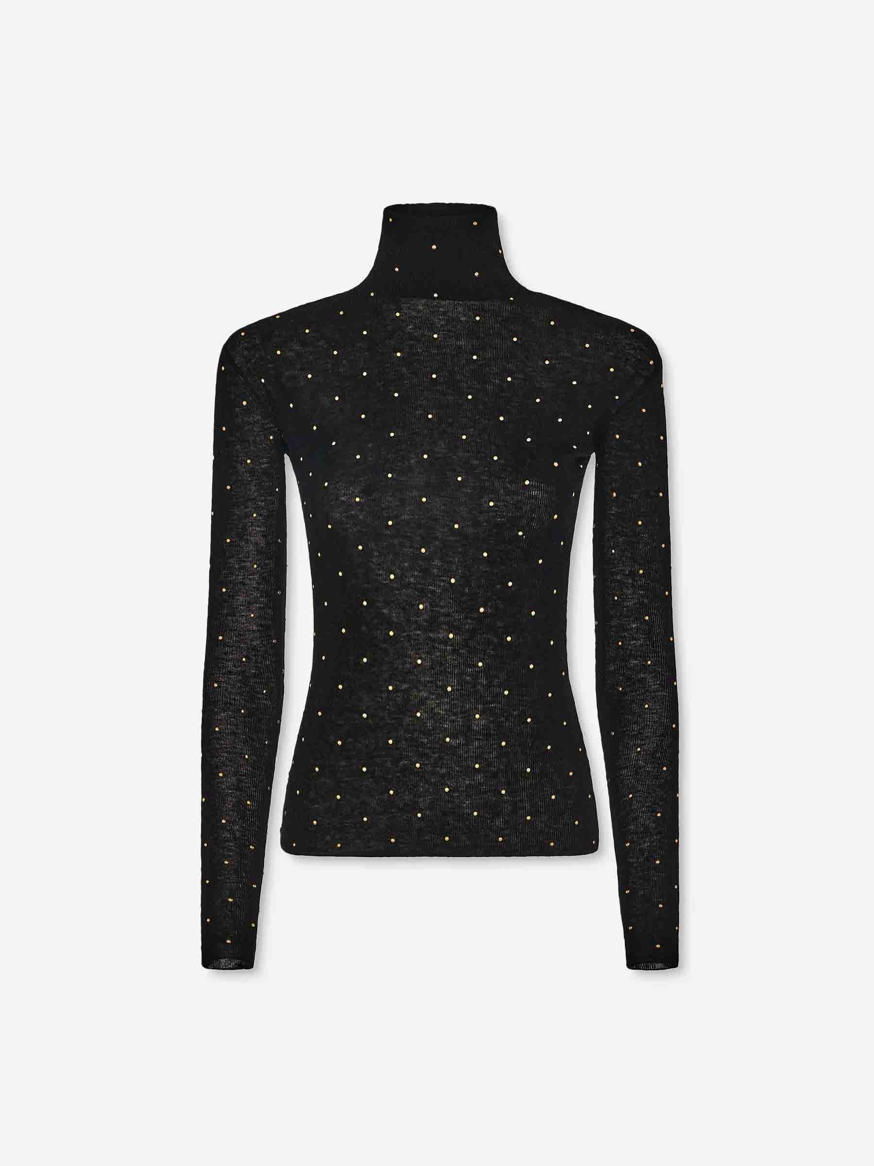 Rabanne Mujer Barcelona Top Cuello Alto color Negro sku 711-003376 01 - Foto 1