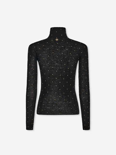 Rabanne Mujer Barcelona Top Cuello Alto color Negro sku 711-003376 01 - Foto 2