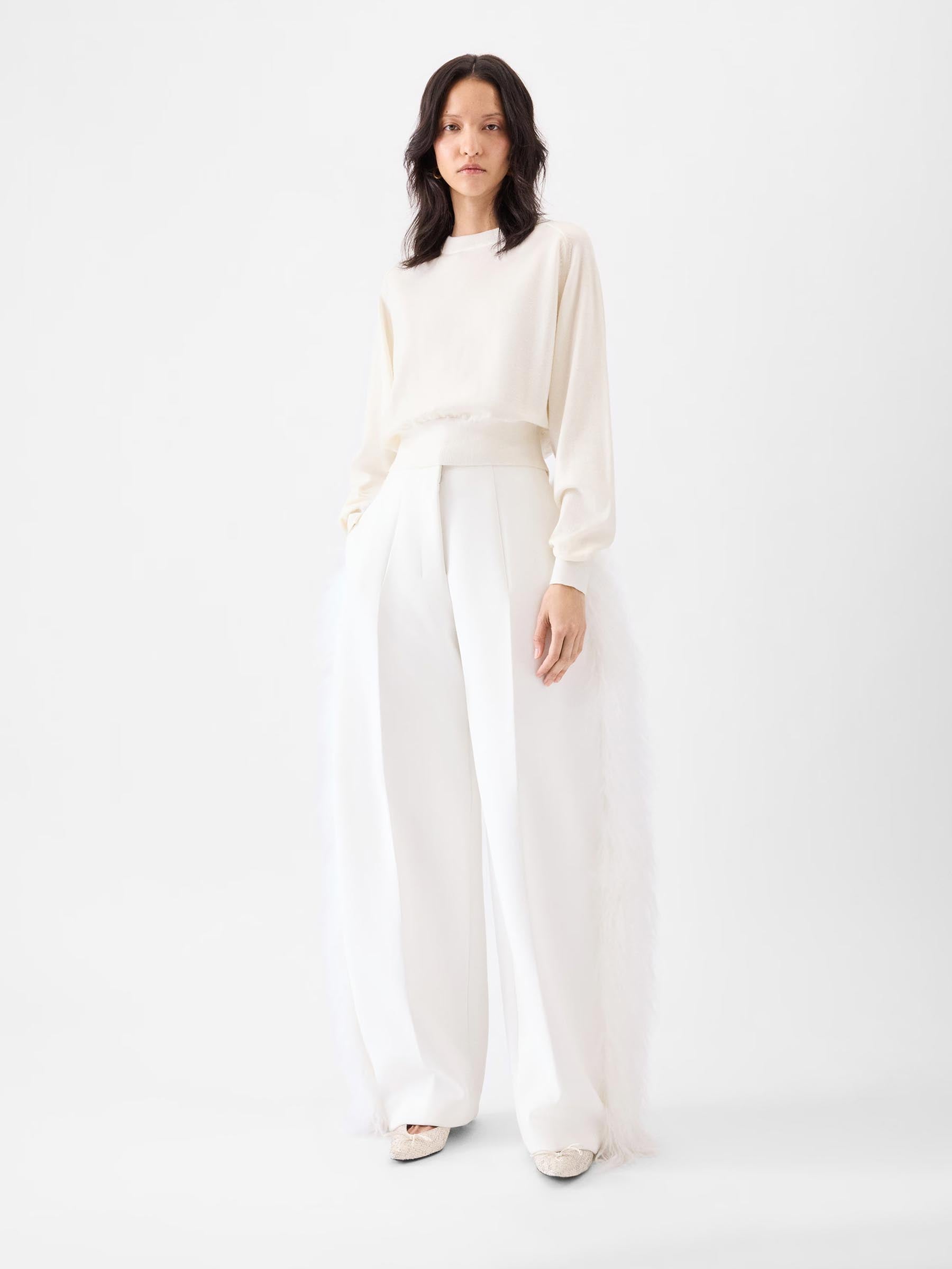 Jacquemus Mujer Barcelona Jersey Punto Lana color Marfil sku 711-003378 01 - Foto 2