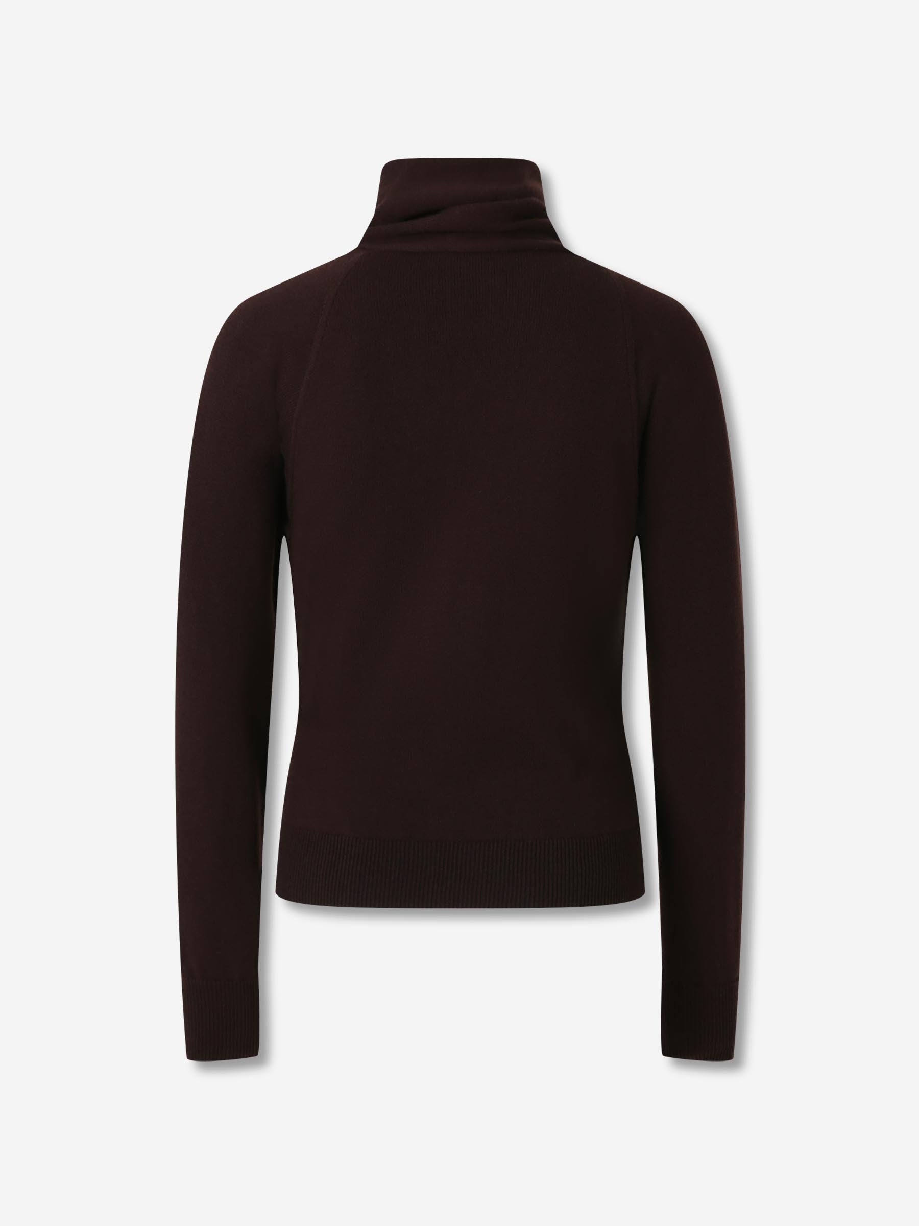 Tom Ford Mujer Barcelona Jersey Punto Cachemira color Burdeos sku 711-003389 01 - Foto 2