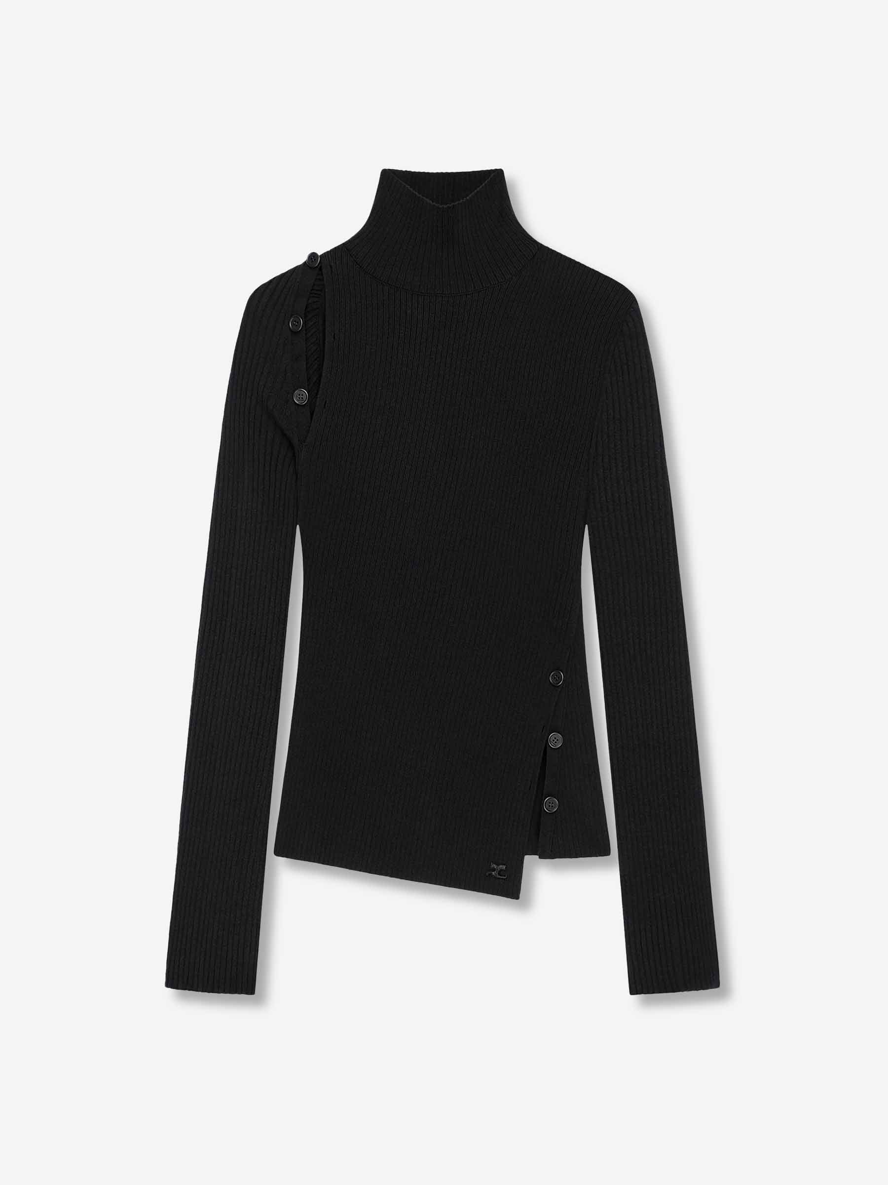 Courrèges Mujer Barcelona Jersey Cuello Alto color Negro sku 711-003390 01 - Foto 1