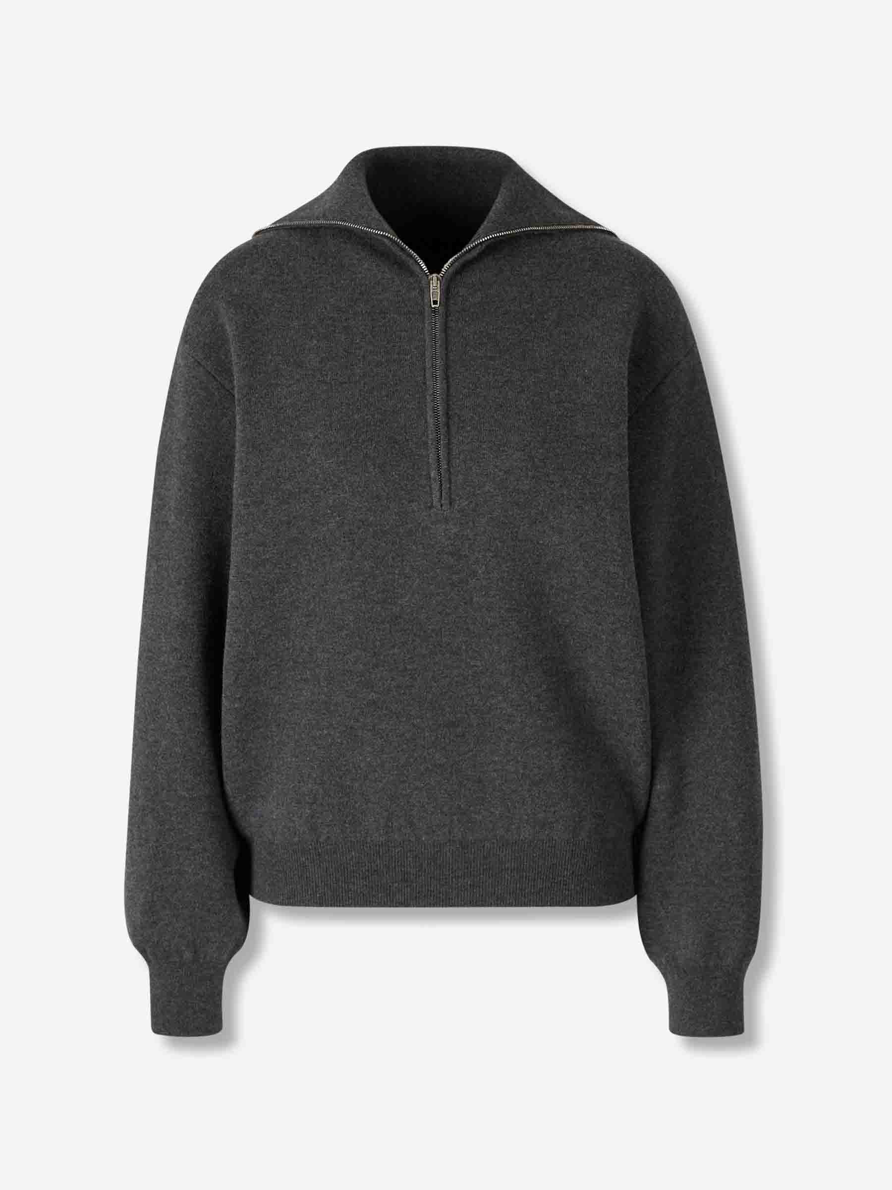 Balenciaga Mujer Barcelona Jersey Cuello Alto Back-To-Front color Gris sku 711-003396 01 - Foto 1