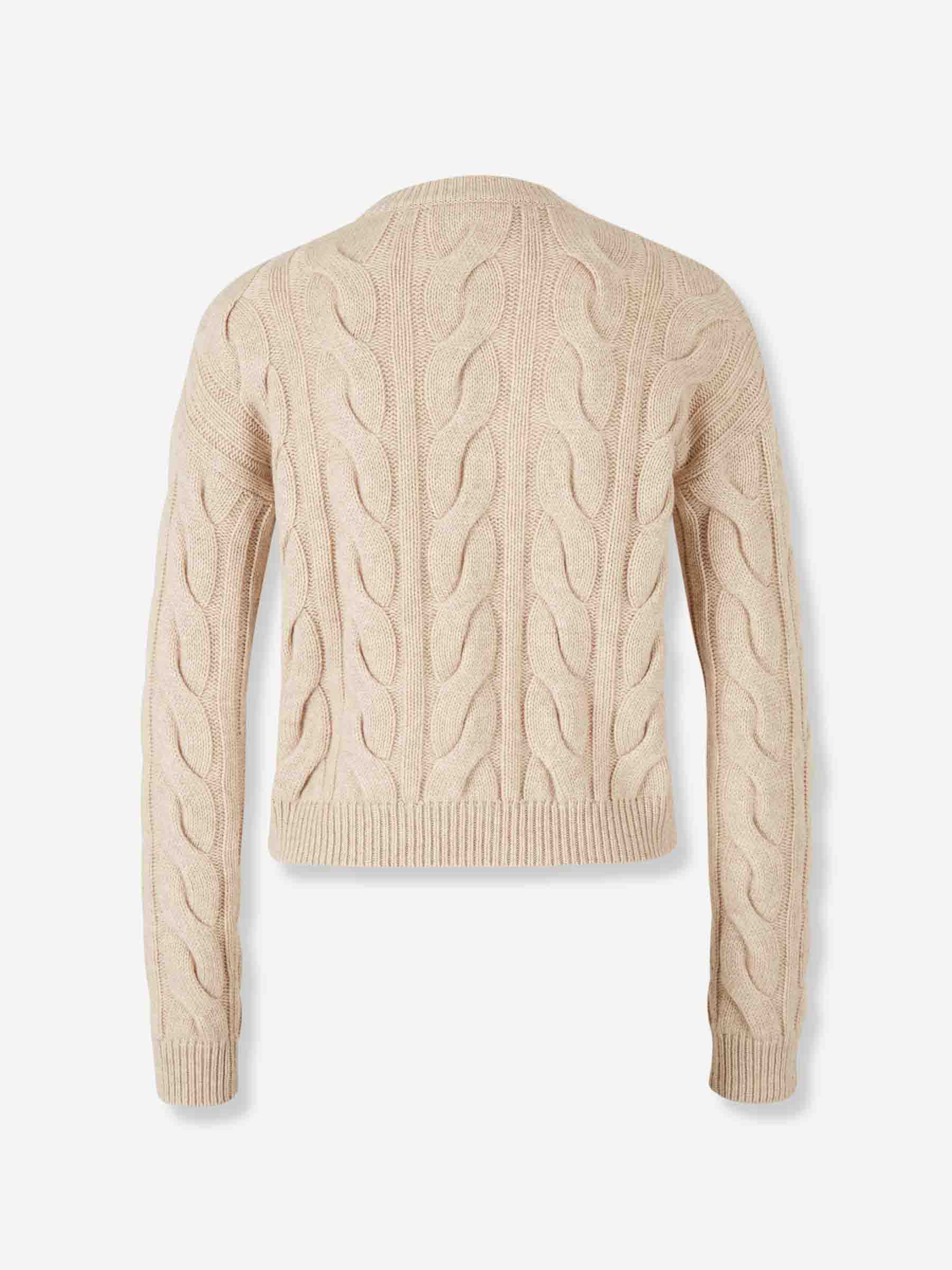Max Mara Mujer Barcelona Jersey Cuello Redondo color Beige sku 711-003398 01 - Foto 2
