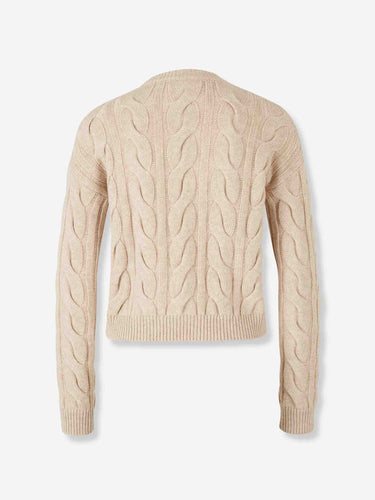 Max Mara Mujer Barcelona Jersey Cuello Redondo color Beige sku 711-003398 01 - Foto 2