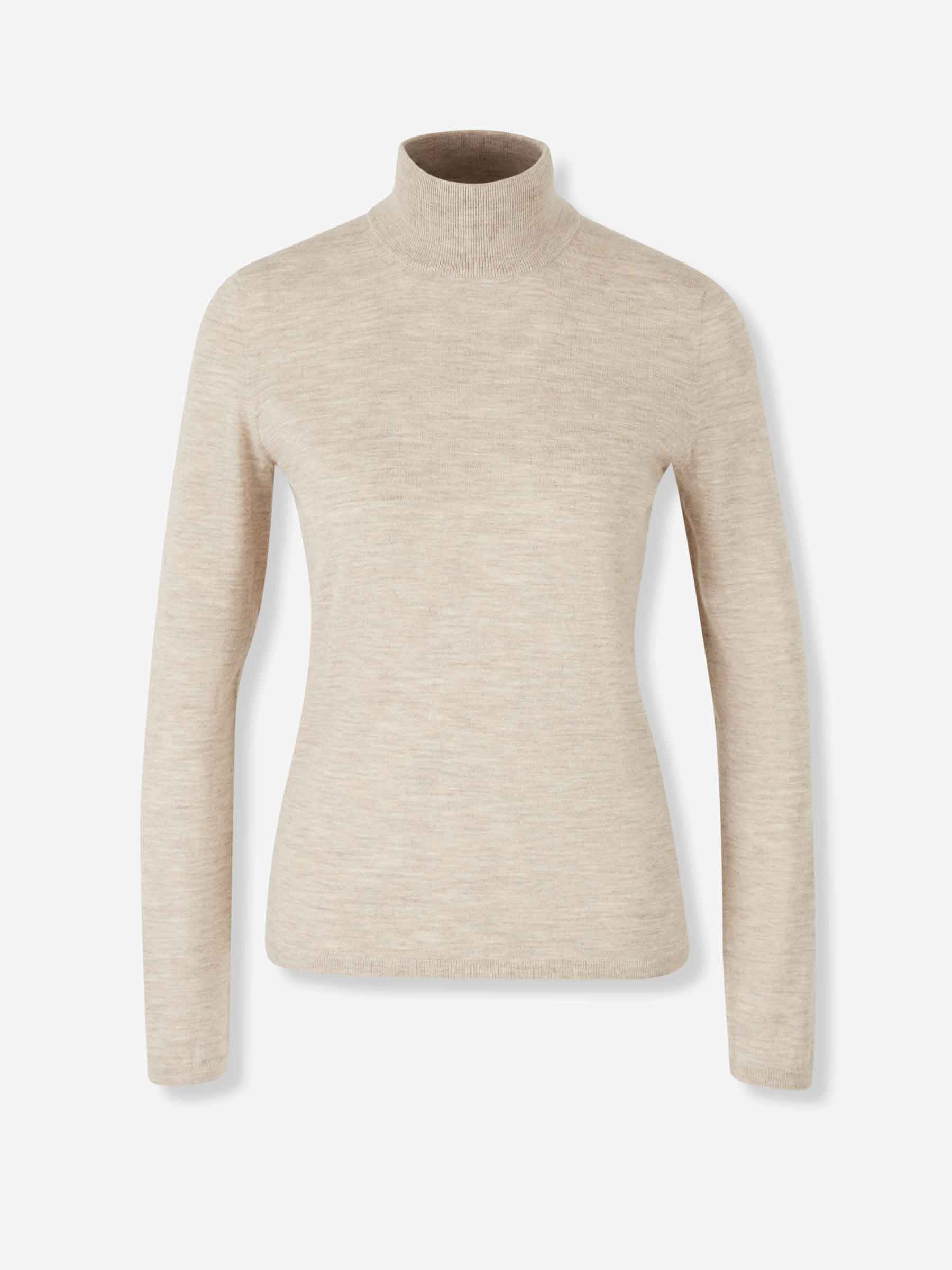 Max Mara Mujer Barcelona Jersey Cuello Alto color Beige sku 711-003399 01 - Foto 1