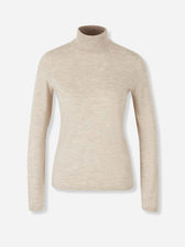 Max Mara Mujer Barcelona Jersey Cuello Alto color Beige sku 711-003399 01 - Foto 1