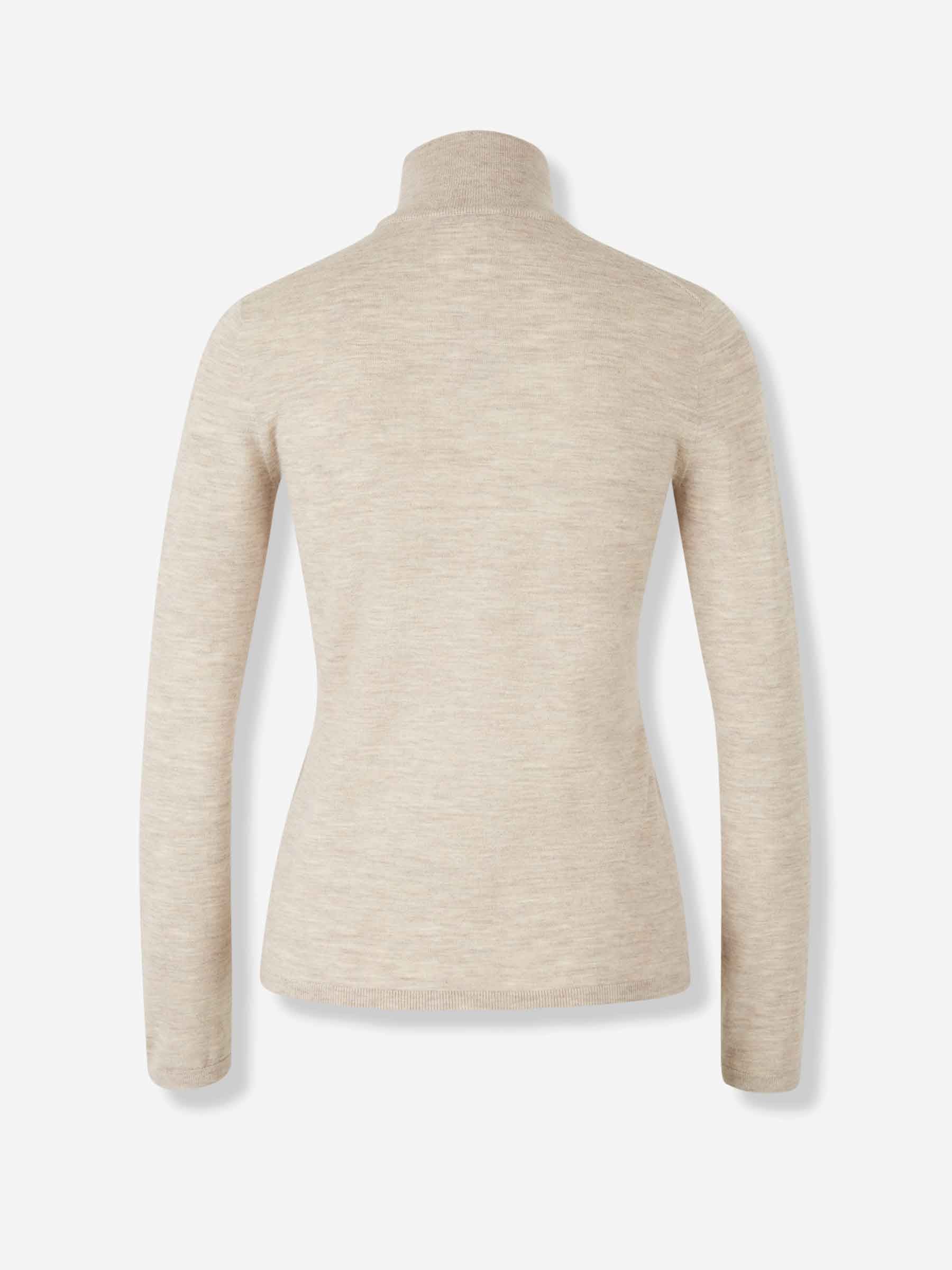 Max Mara Mujer Barcelona Jersey Cuello Alto color Beige sku 711-003399 01 - Foto 2