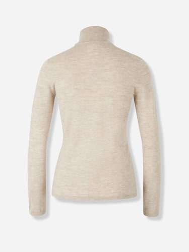 Max Mara Mujer Barcelona Jersey Cuello Alto color Beige sku 711-003399 01 - Foto 2