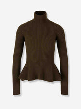 Max Mara Mujer Barcelona Jersey Cuello Alto color Verde Militar sku 711-003400 01 - Foto 1