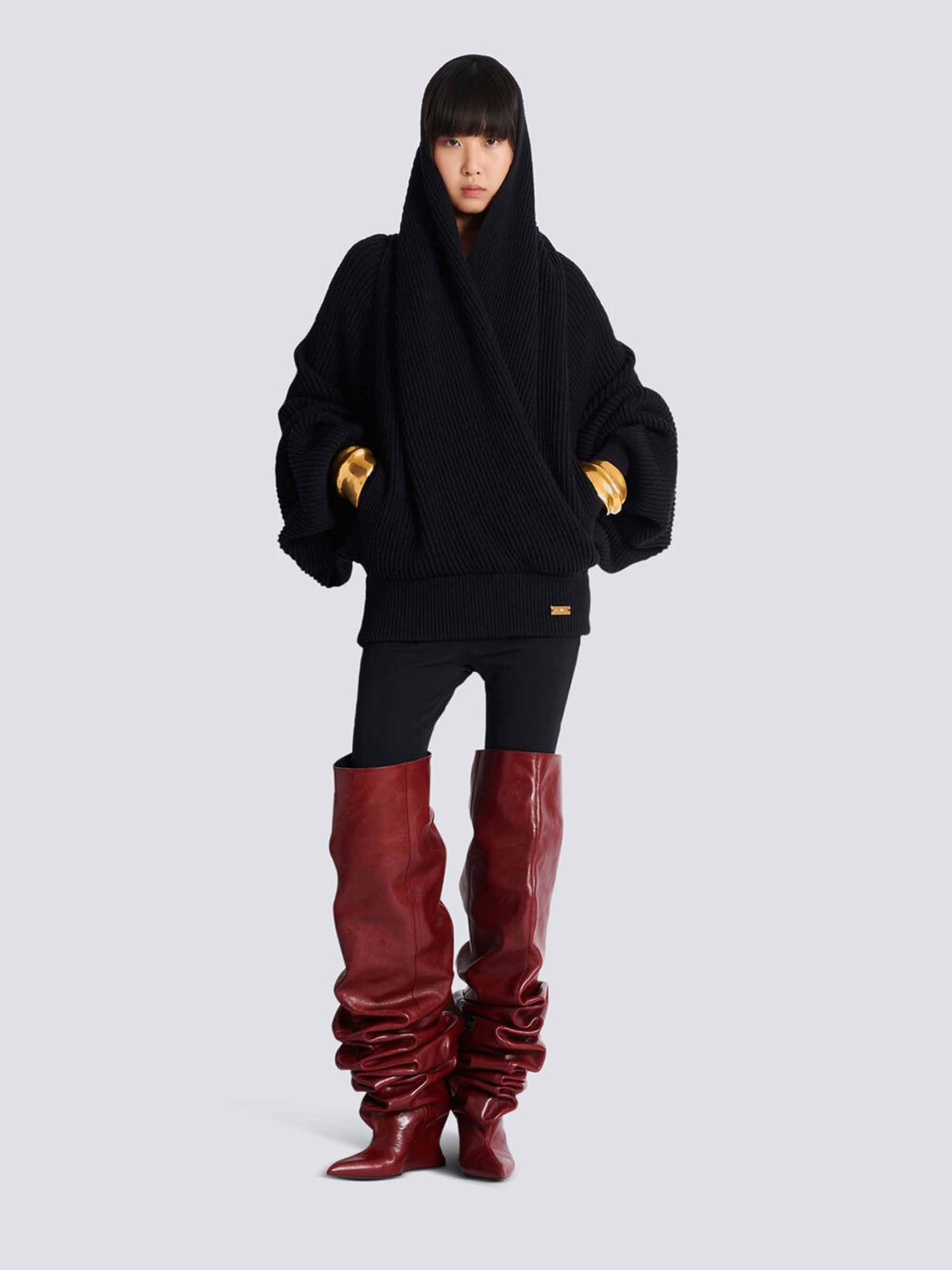 Balmain Mujer Barcelona Jersey Oversize Punto color Negro sku 711-003403 01 - Foto 2