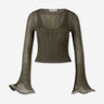 Simkhai Mujer Barcelona Top Maebry color Verde Militar sku 711-003407 01 - Foto 1