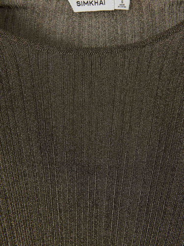 Simkhai Mujer Barcelona Top Maebry color Verde Militar sku 711-003407 01 - Foto 3