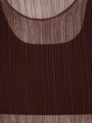 Simkhai Mujer Barcelona Top Leonie color Marrón Oscuro sku 711-003408 01 - Foto 3