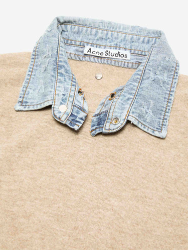 Acne Studios Mujer Barcelona Jersey Layered Lana color Beige sku 711-003409 01 - Foto 5