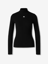 Courrèges Mujer Barcelona Jersey Cuello Alto color Negro sku 711-003410 01 - Foto 1