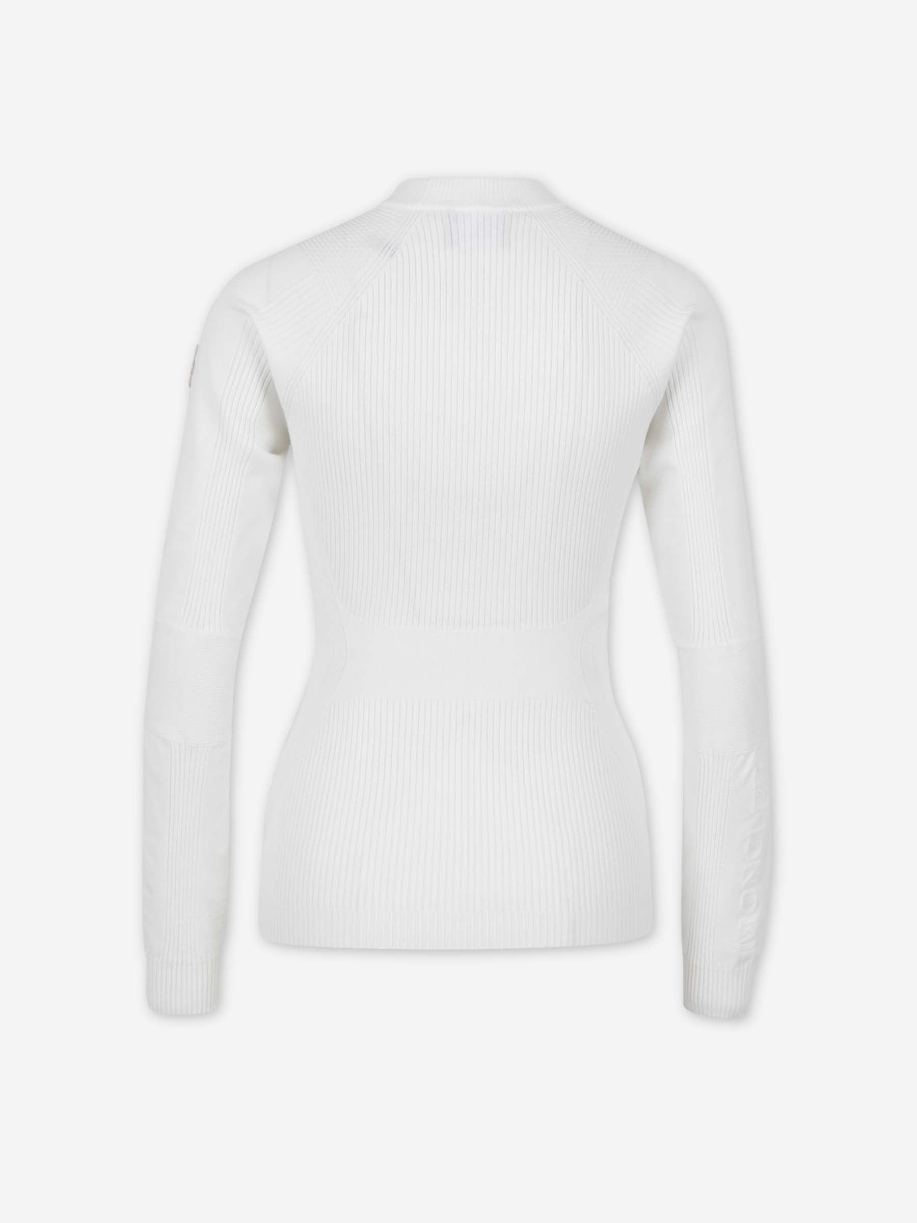 Moncler Grenoble Mujer Barcelona Jersey Punto Canalé color Blanco sku 711-003414 01 - Foto 2
