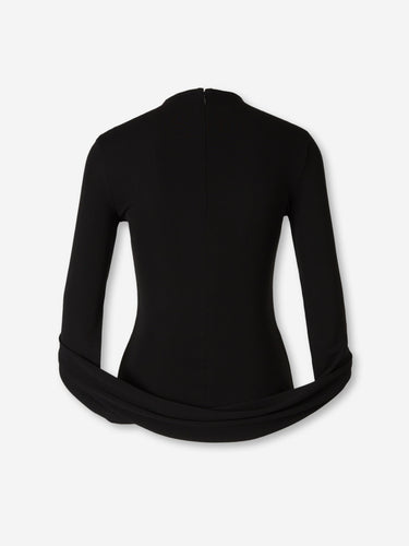 Alexander Wang Mujer Barcelona Top Drapeado color Negro sku 711-003415 01 - Foto 2