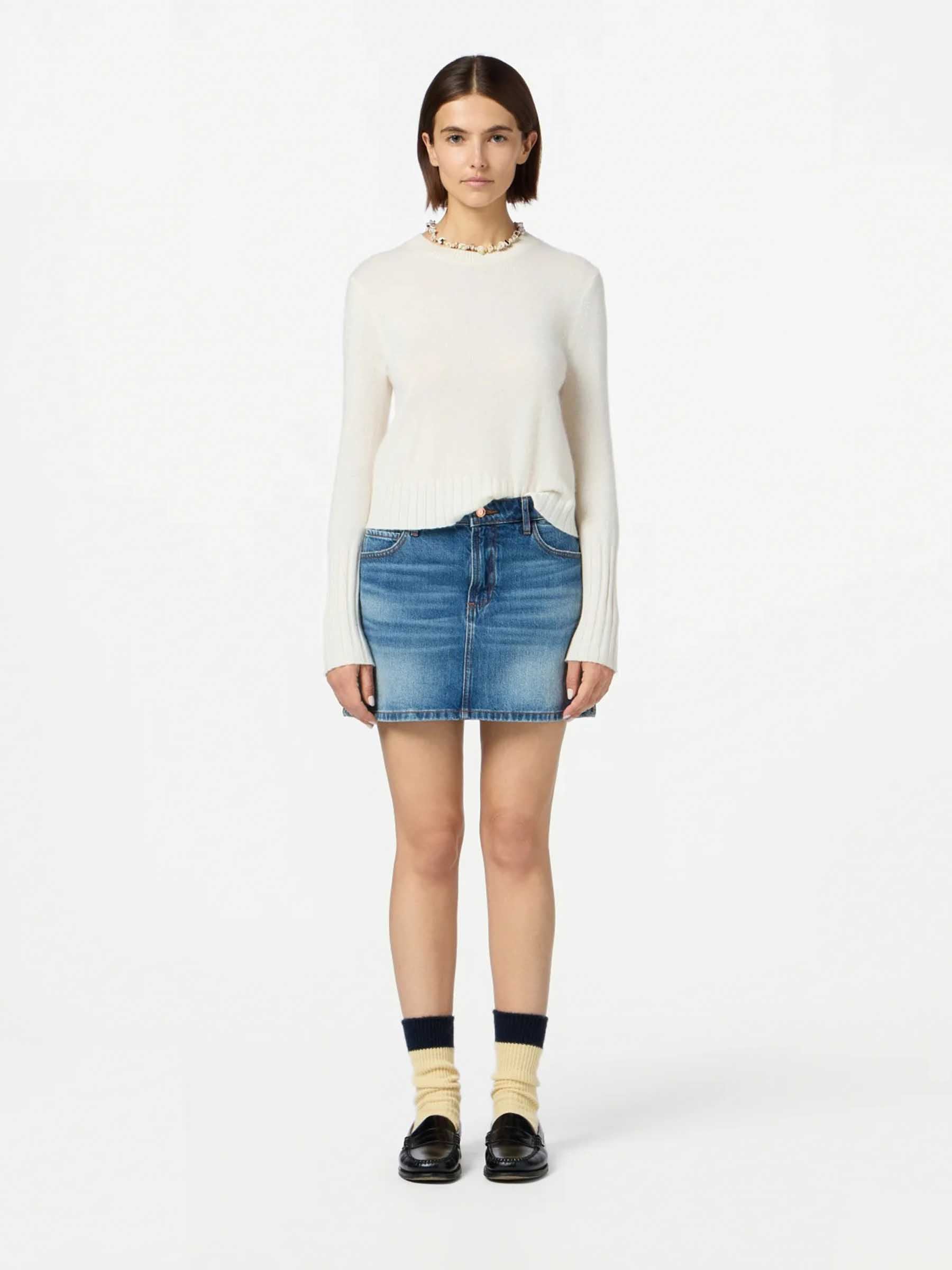 Guest in Residence Mujer Barcelona Jersey Cuello Redondo color Marfil sku 711-003423 01 - Foto 2