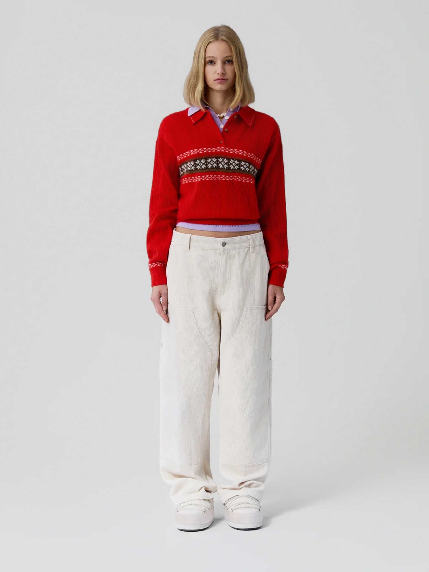 Guest in Residence Mujer Barcelona Jersey Polo Collegiate color Rojo sku 711-003428 01 - Foto 2