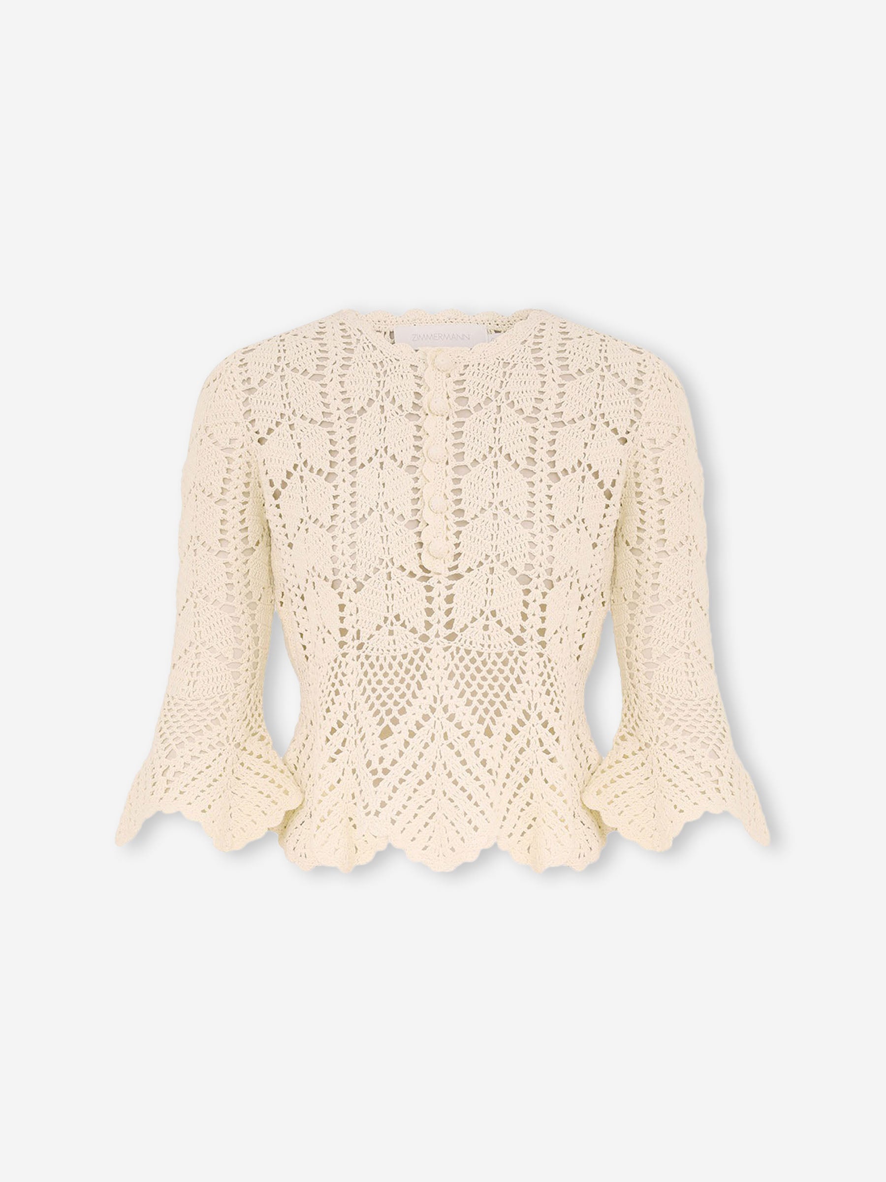 Zimmermann Mujer Barcelona Top Encaje Awaken color Marfil sku 711-003429 01 - Foto 1