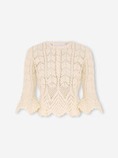 Zimmermann Mujer Barcelona Top Encaje Awaken color Marfil sku 711-003429 01 - Foto 1