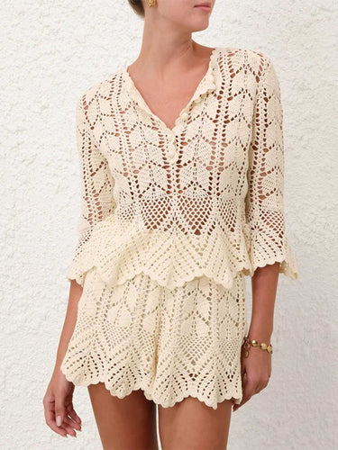 Zimmermann Mujer Barcelona Top Encaje Awaken color Marfil sku 711-003429 01 - Foto 2