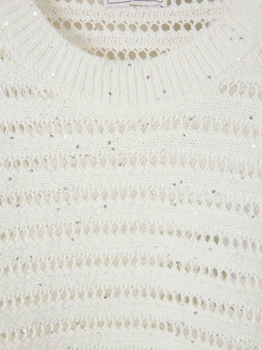 Peserico Mujer Barcelona Jersey Cuello Redondo color Blanco sku 711-003431 01 - Foto 3