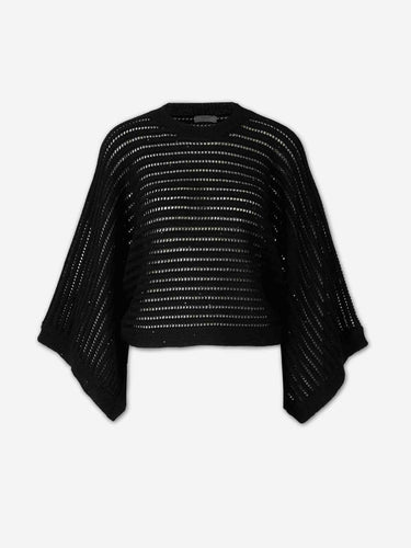 Peserico Mujer Barcelona Jersey Punto Algodón color Negro sku 711-003431 02 - Foto 1