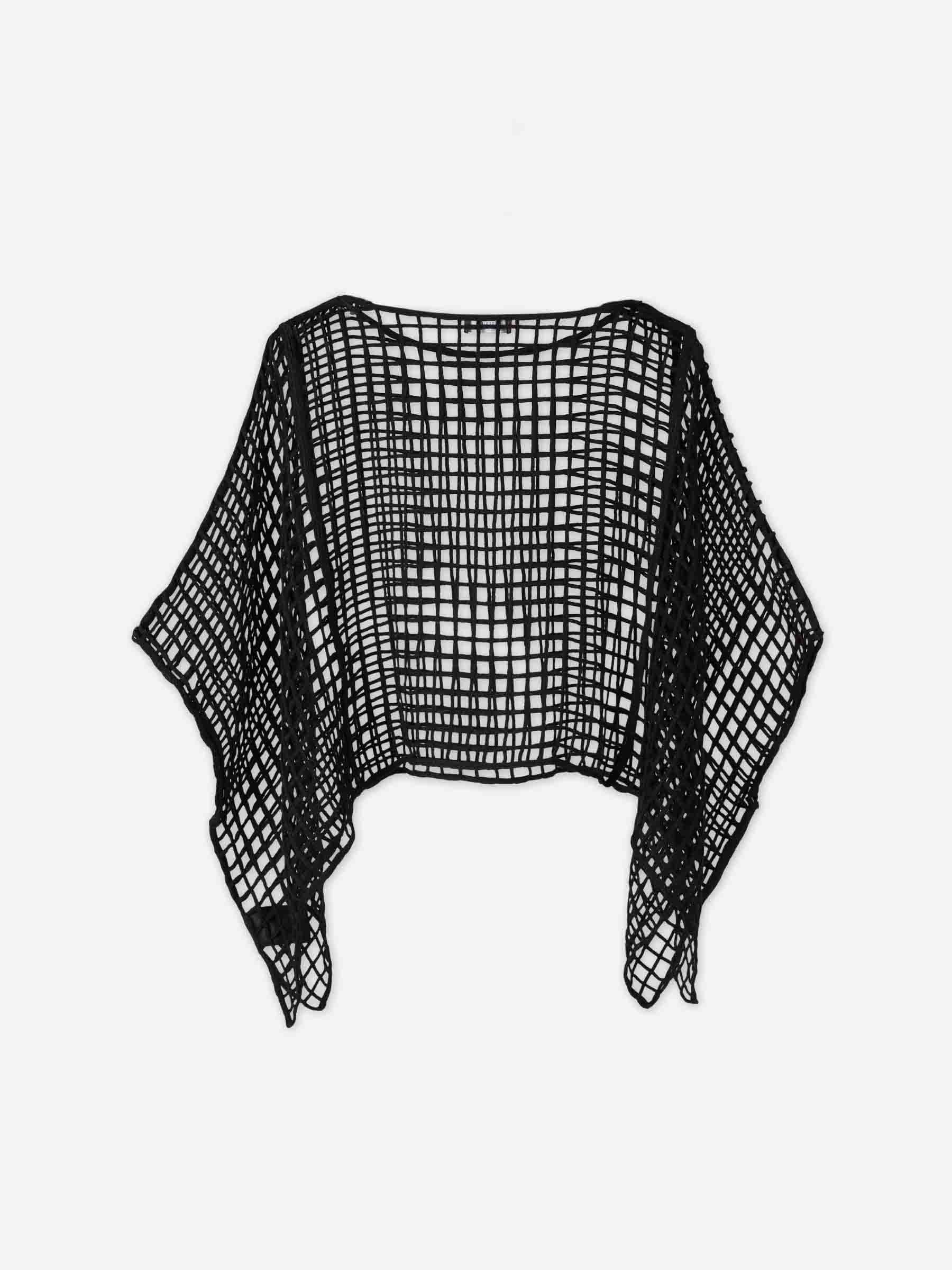 Peserico Mujer Barcelona Top Rejilla color Negro sku 711-003434 01 - Foto 2