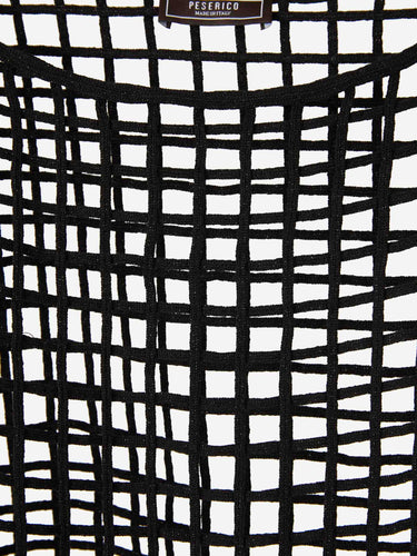 Peserico Mujer Barcelona Top Rejilla color Negro sku 711-003434 01 - Foto 3