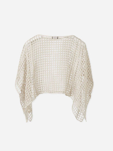 Peserico Mujer Barcelona Top Rejilla color Crema sku 711-003434 02 - Foto 3