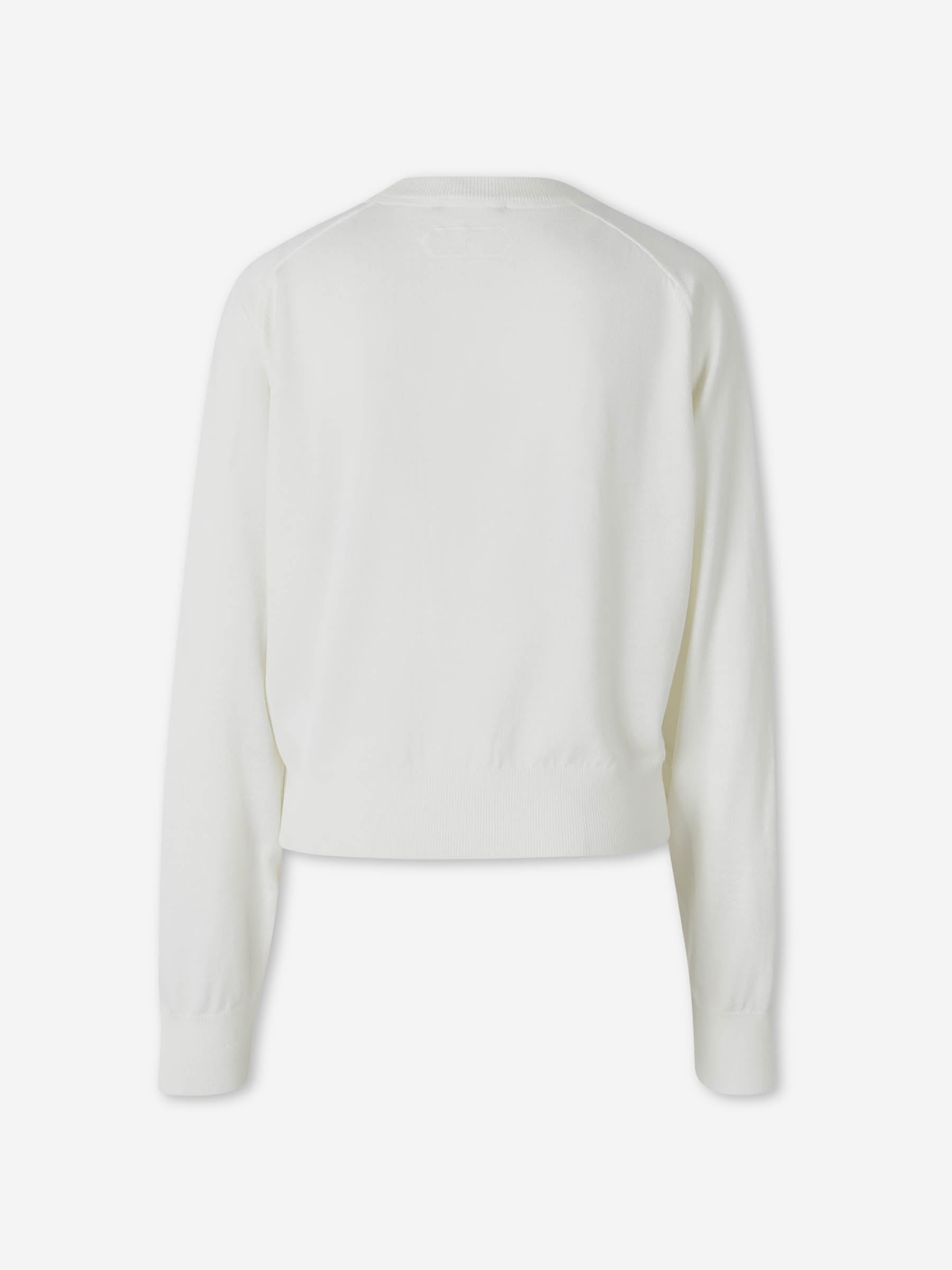 Jacquemus Mujer Barcelona Jersey Fino de Cuello Redondo color Marfil sku 711-003436 01 - Foto 2