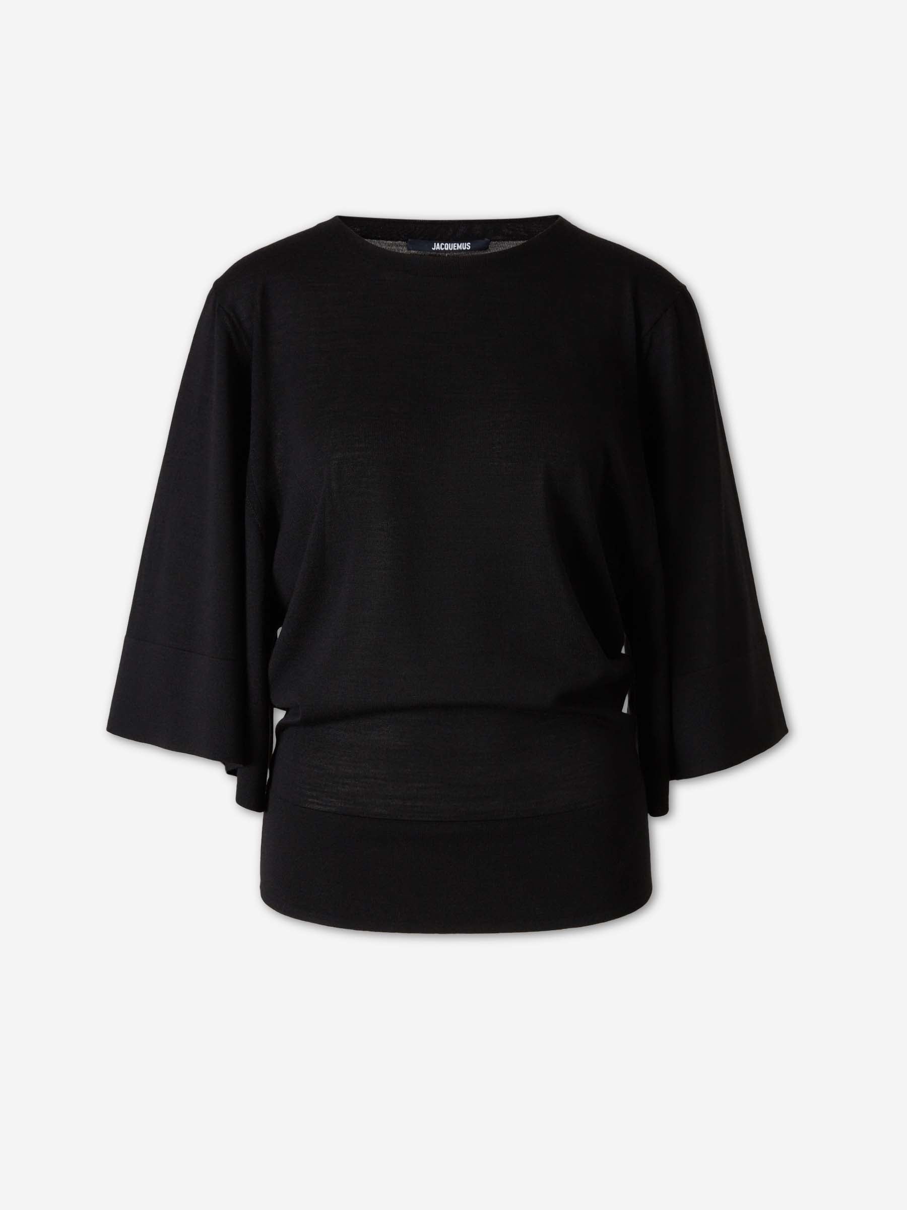 Jacquemus Mujer Barcelona Top Punto Mananco color Negro sku 711-003437 01 - Foto 1