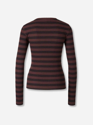 Ganni Mujer Barcelona Camiseta Manga Larga color Marrón Oscuro sku 711-003438 01 - Foto 2