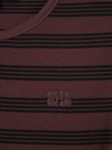 Ganni Mujer Barcelona Camiseta Manga Larga color Marrón Oscuro sku 711-003438 01 - Foto 3