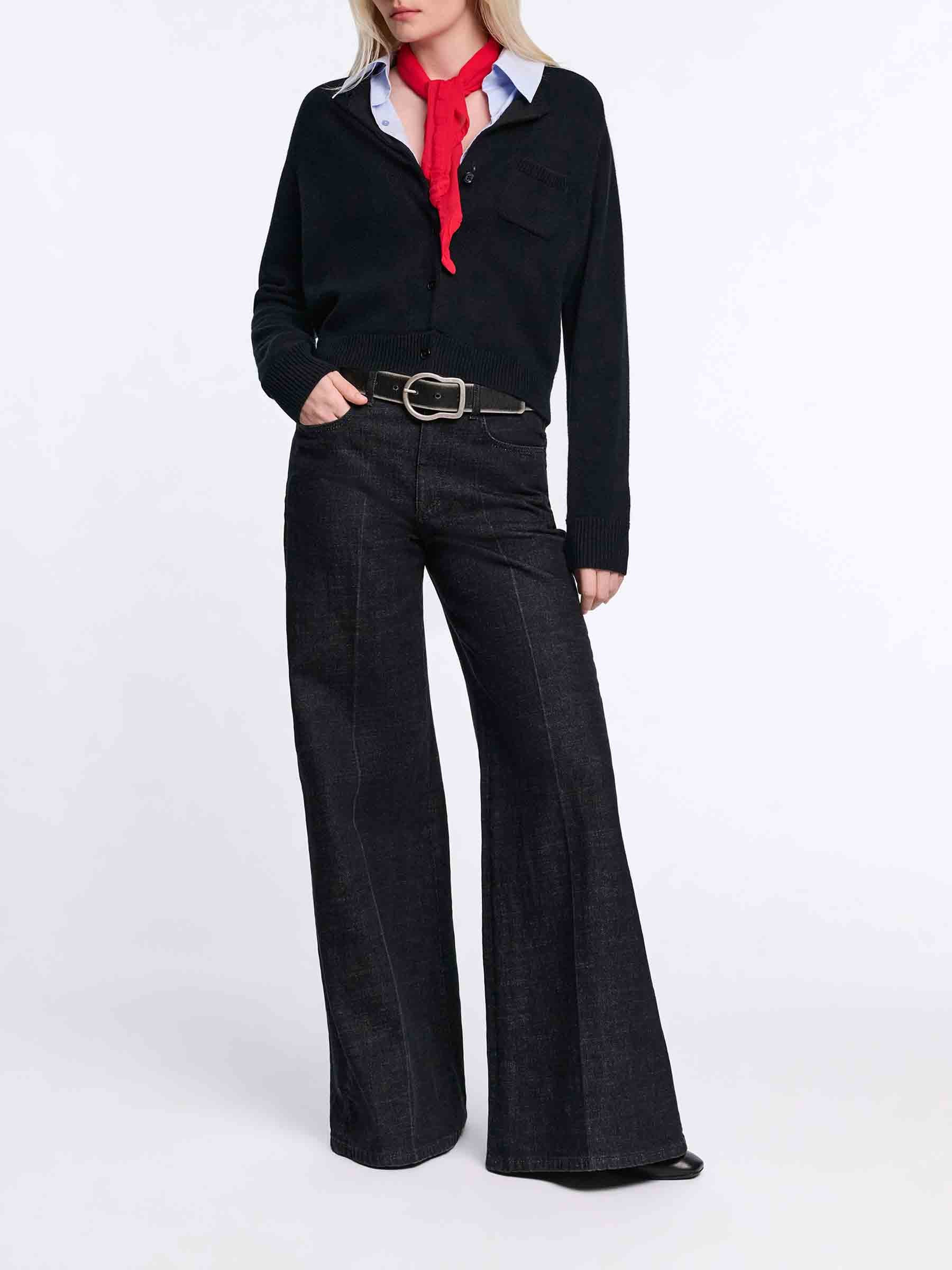 Dorothee Schumacher Mujer Barcelona Cárdigan Cuello Camisero color Negro sku 711-003440 01 - Foto 2