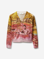Versace Mujer Barcelona Cárdigan Punto Gráfico color Rosa sku 711-003442 01 - Foto 1