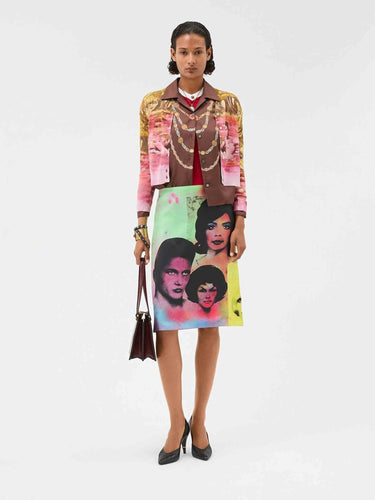 Versace Mujer Barcelona Cárdigan Punto Gráfico color Rosa sku 711-003442 01 - Foto 2
