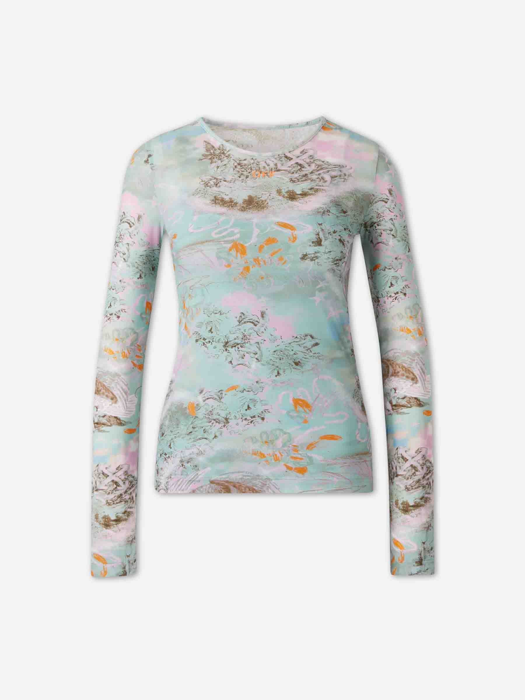 Off-White Mujer Barcelona Camiseta Estampada color Multicolor sku 711-003443 01 - Foto 1