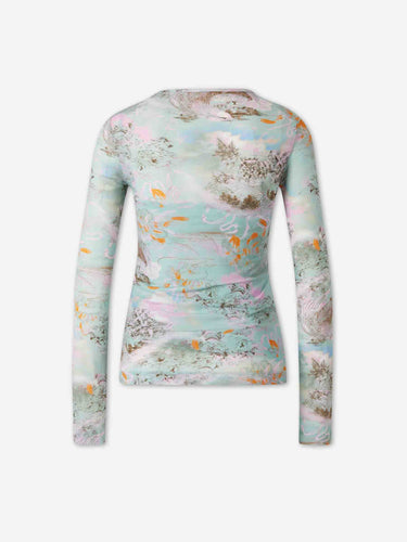 Off-White Mujer Barcelona Camiseta Estampada color Multicolor sku 711-003443 01 - Foto 2