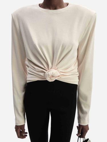 Magda Butrym Mujer Barcelona Camiseta Nudo color Crema sku 711-003444 01 - Foto 4