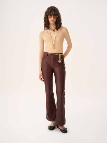 Chloé Mujer Barcelona Camiseta Henley Punto color Beige sku 711-003447 01 - Foto 2