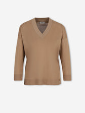 Herno Mujer Barcelona Jersey Cuello Pico color Camel sku 711-003450 01 - Foto 1