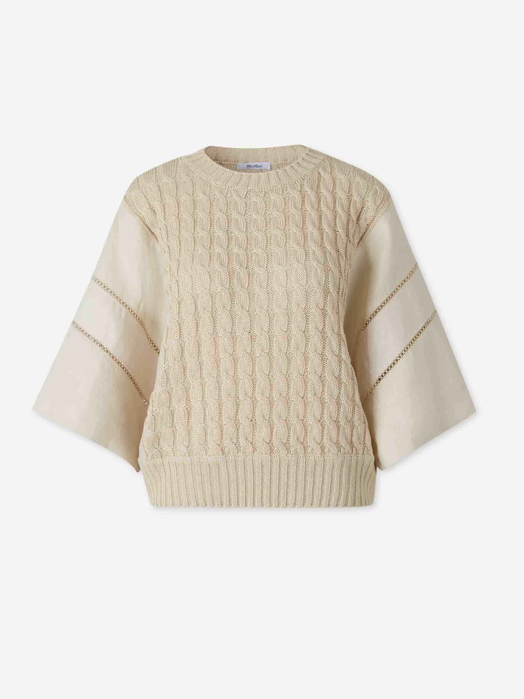 Max Mara Mujer Barcelona Jersey Ancho Lino color Blanco sku 711-003455 01 - Foto 1