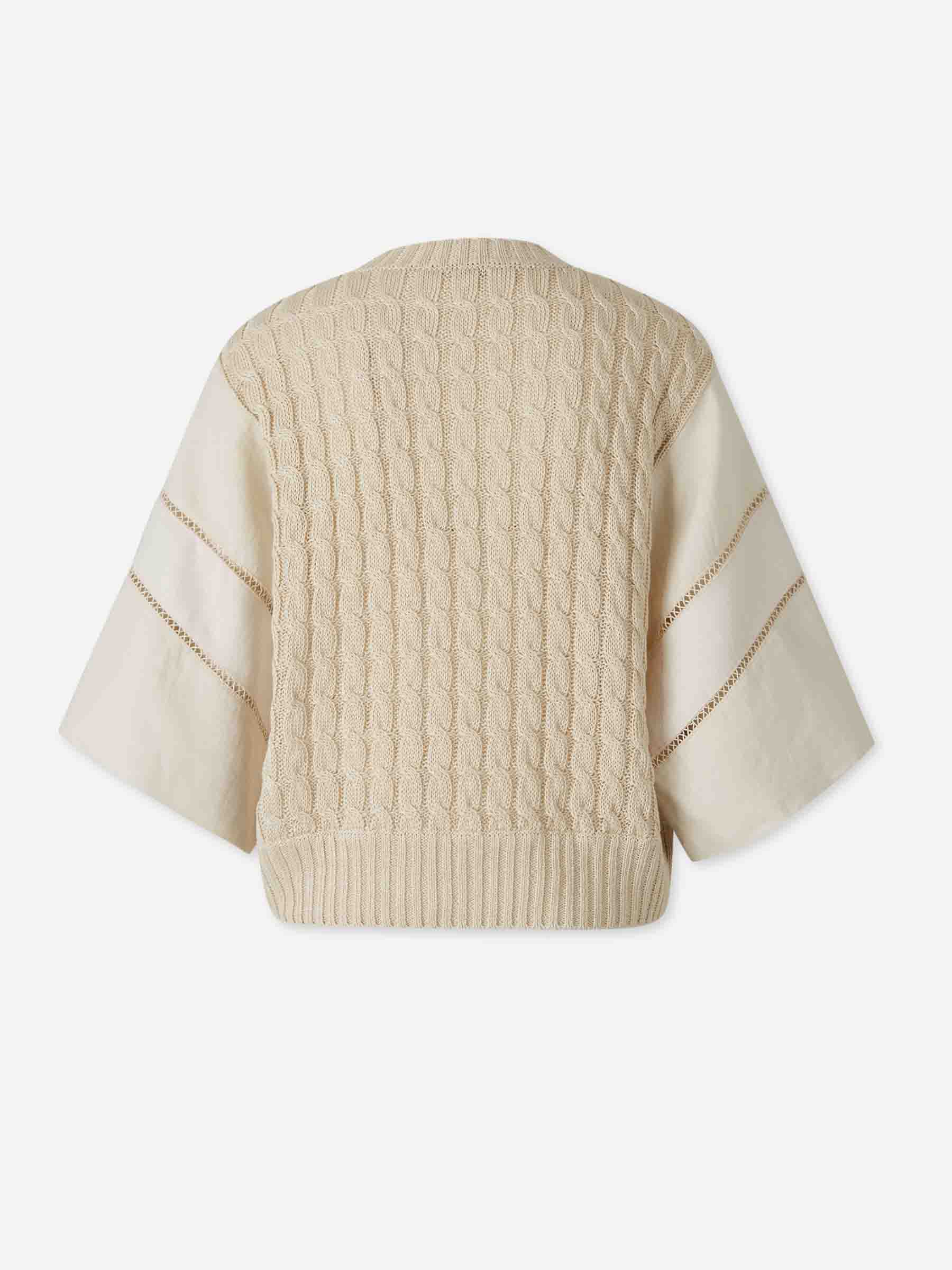 Max Mara Mujer Barcelona Jersey Ancho Lino color Blanco sku 711-003455 01 - Foto 2