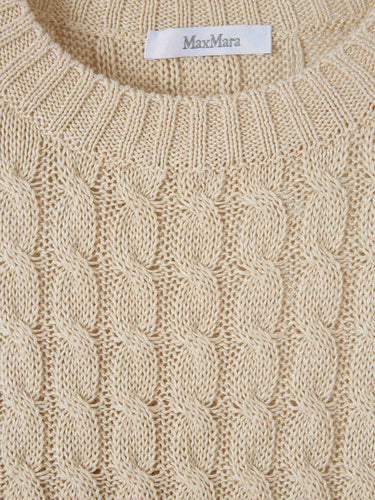Max Mara Mujer Barcelona Jersey Ancho Lino color Blanco sku 711-003455 01 - Foto 3