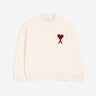 Ami Paris Mujer Barcelona Jersey Logo Lana color Marfil sku 711-003460 01 - Foto 1