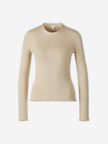 Alaïa Mujer Barcelona Top Punto Seda color Beige sku 711-003461 01 - Foto 1